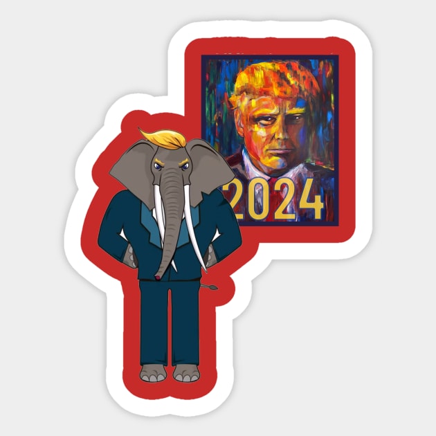 TRUMP 2024 Sticker by VinnyDee78